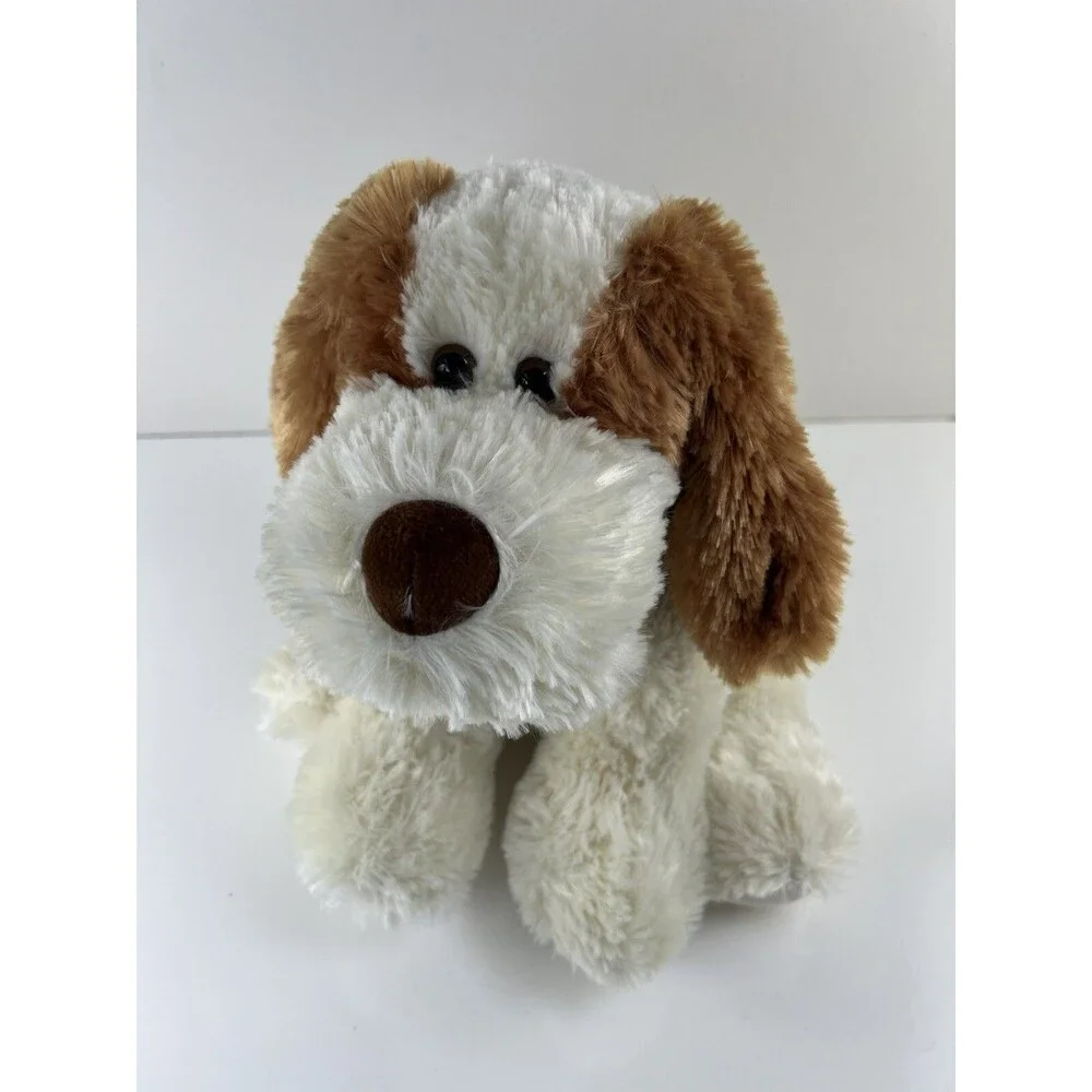 Aurora World Stuffed Animal Plush Hound Dog Two Toned Puppy 11” Sitting Dog Gift